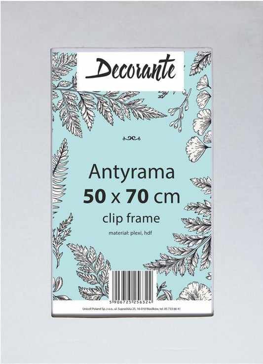 Plexiglas antiramme 50 x 70 cm