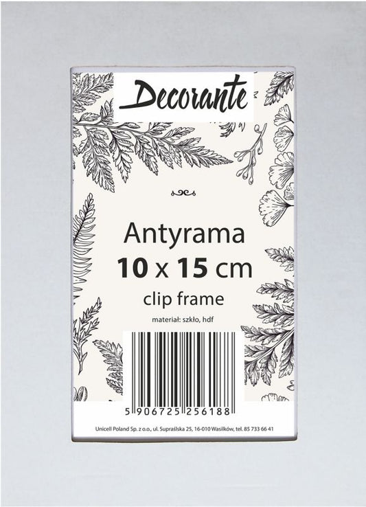 Glas-antiramme 10 x 15 cm
