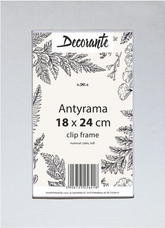 Glas-antiramme 18 x 24 cm