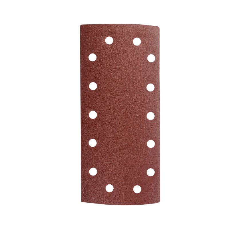 Universal slibeark 115 x 230 mm P150 med velcro og huller, 5 stk.