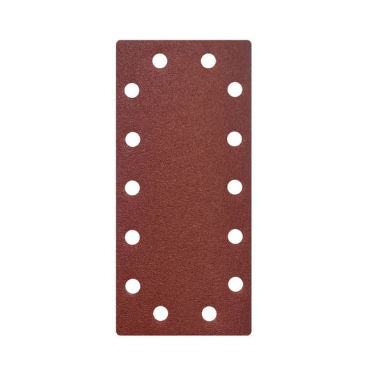 Universal slibarkpapir 115 x 230 mm P80 med velcro og huller, 5 stk.