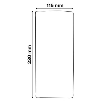 Universal slibeark 115 x 230 mm med velcro og huller, mix 10 stk.