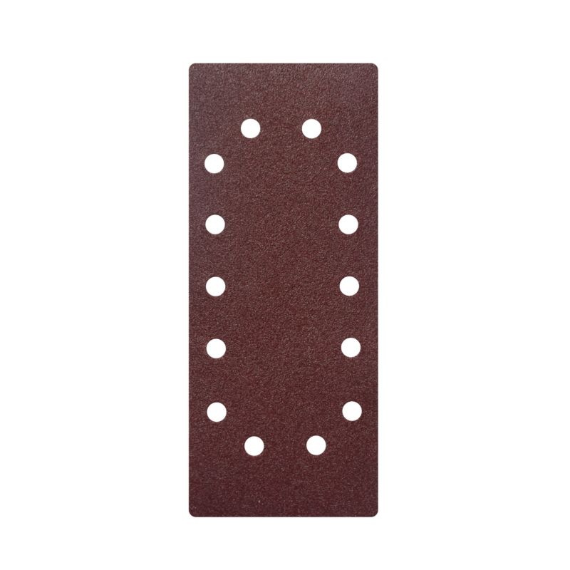 Universal slibeark 115 x 280 mm P80 med huller, 5 stk.