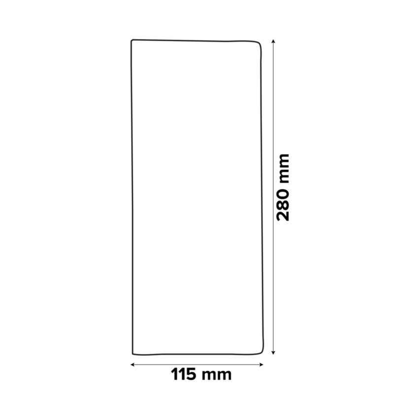 Universal slibeark 115 x 280 mm med huller, mix 10 stk.