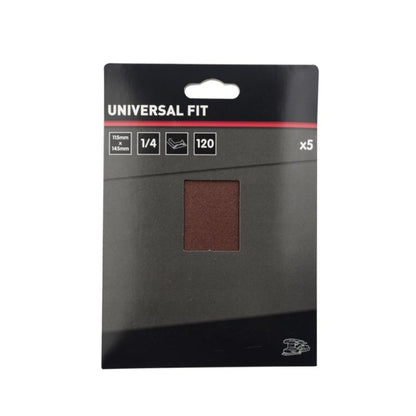 Universal slibeark 145 x 115 mm P120, 5 stk.