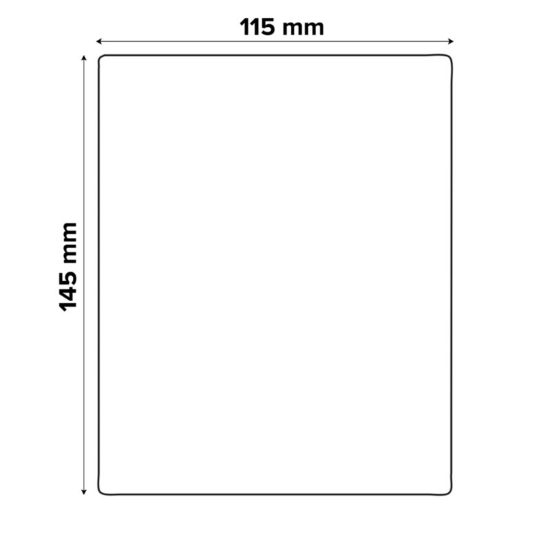 Universal slibeark 145 x 115 mm med huller, mix, 10 stk.