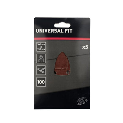 Universal slibeark 150 x 100 mm P100 med huller, 5 stk.