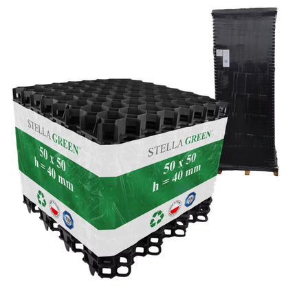 Armeringsgitter 50x50x4 cm Sort