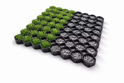 Armeringsnet Parkeringsgitter 50x50x4 cm Sort 2,5 m²