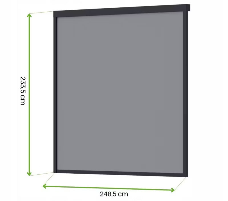 Automatisk Rullegardin til Pergola 265x233,5 cm
