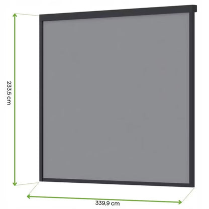Automatisk Rullegardin til Pergola 3,6 m Antracit