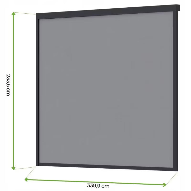 Automatisk Rullegardin til Pergola 3,6 m Antracit