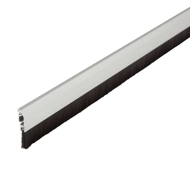 Automatisk Dørtætning 1 m Aluminium Grå Børste