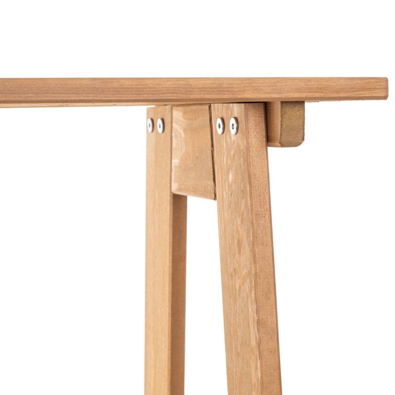 KADAX Træbænk til Have uden Ryglæn 119 cm Solid Parkbænk til Terrasse
