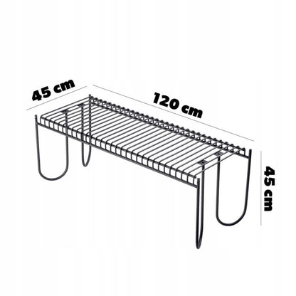 KADAX Parkbænk i metal, solid, 120 cm