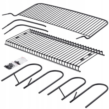 KADAX Parkbænk med ryg i metal 120 cm til terrasse - solid sort