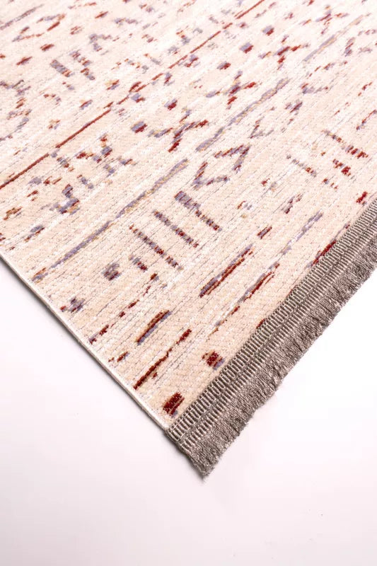 Aztekisk Tæppe Chantelle 160x230 cm Kremfarvet Bomuld-Polyester