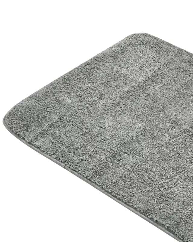 Bademåtte 60x90 cm Grå Mikrofiber Skridsikker