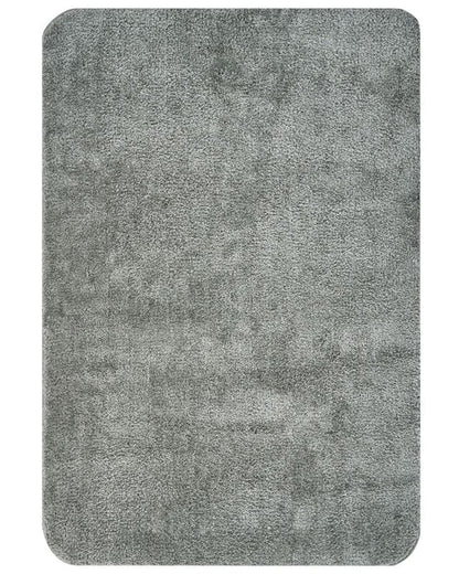 Bademåtte 60x90 cm Grå Mikrofiber Skridsikker