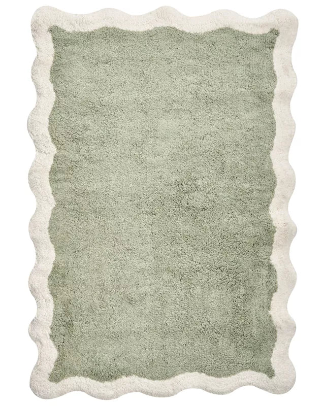 Bademåtte 60x90 cm Grøn Bomuld