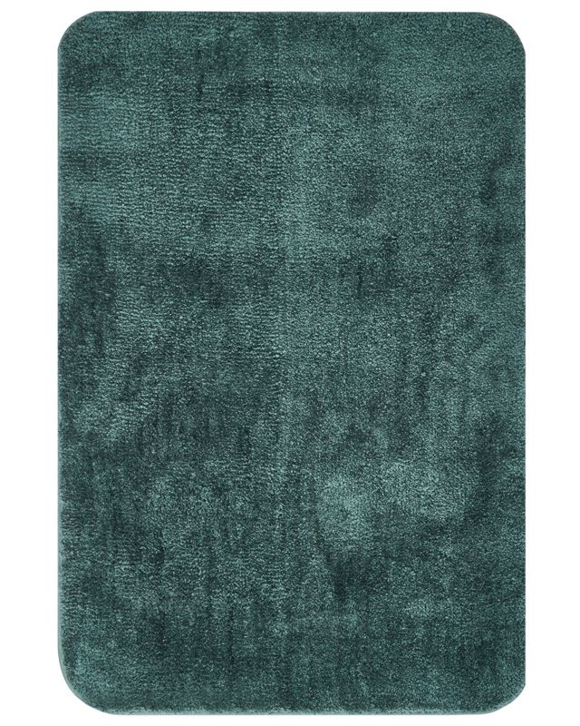 Bademåtte 60x90 cm Mørkegrøn Mikrofiber Skridsikker