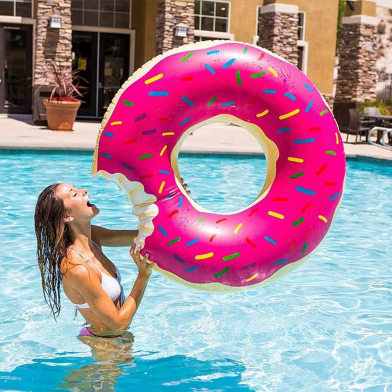 Badering Donut XXL 120 cm Multifarvet