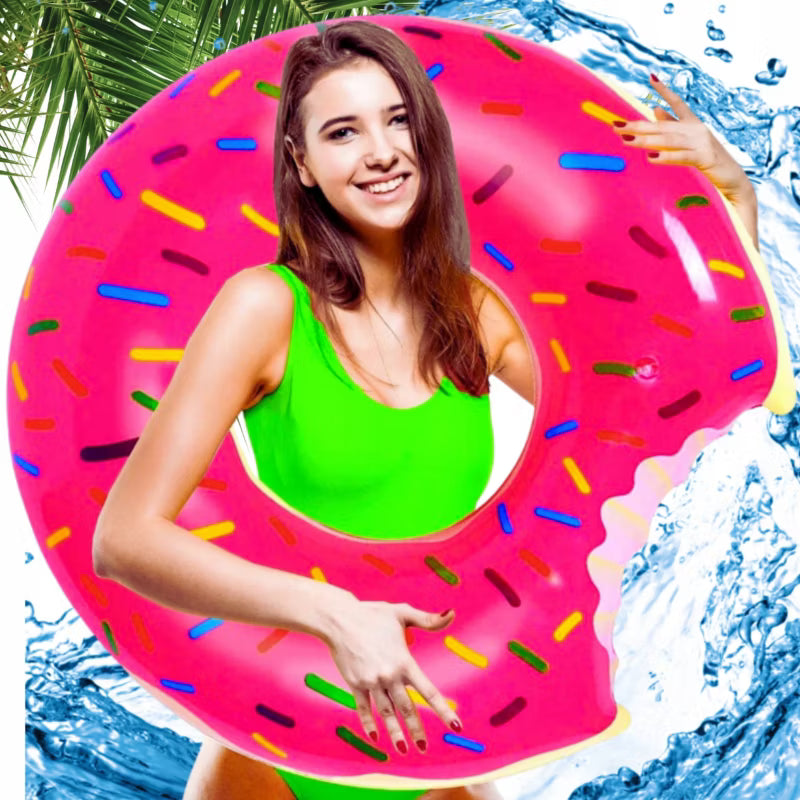 Badering Donut XXL 120 cm Multifarvet