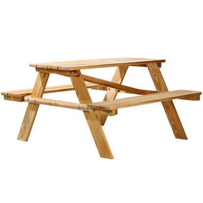 Bænkebord til Børn 90x90 cm Træ