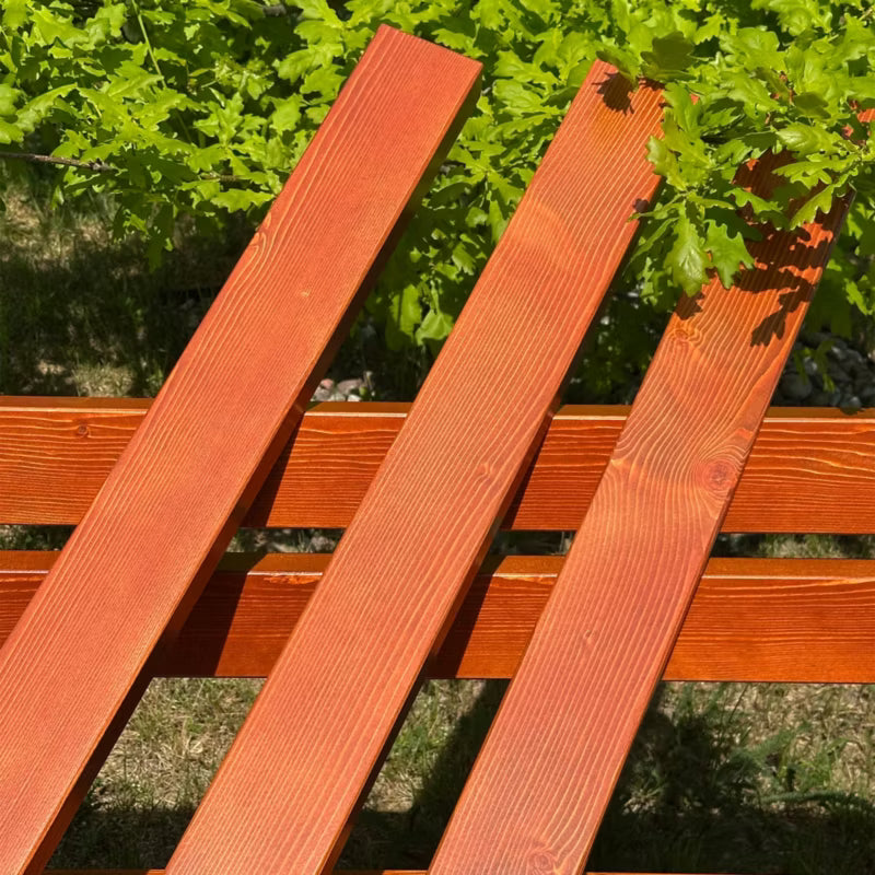 Bænkeplanke 150x8x3 cm Skandinavisk Gran Teak