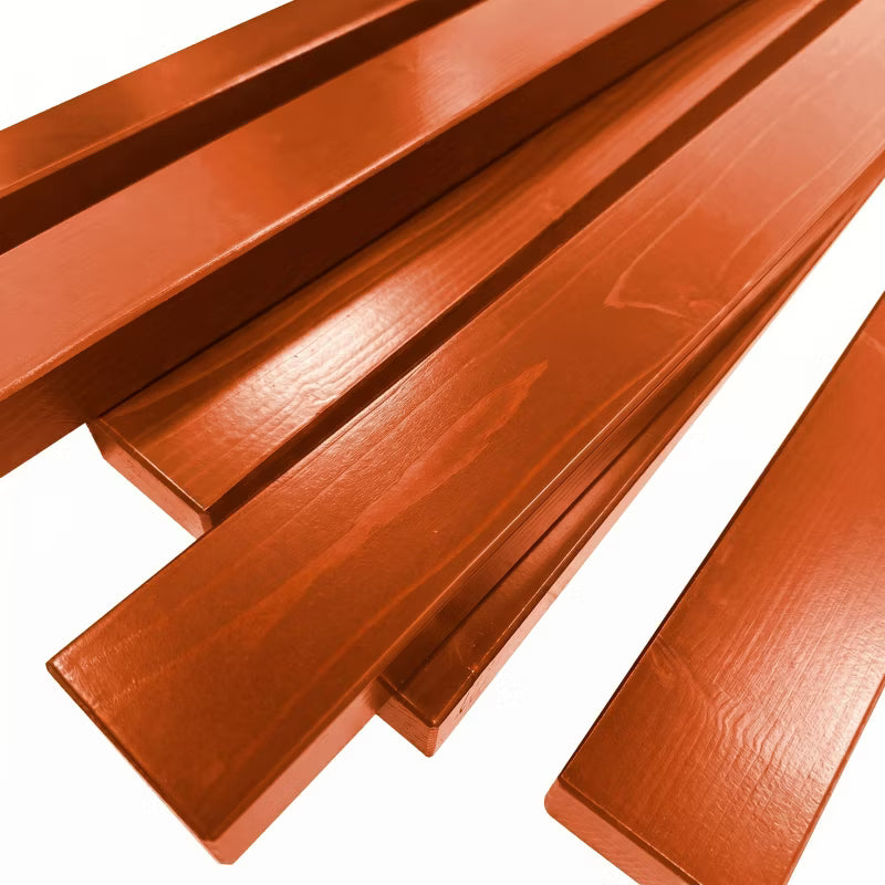 Bænkeplanke 150x8x3 cm Skandinavisk Gran Teak
