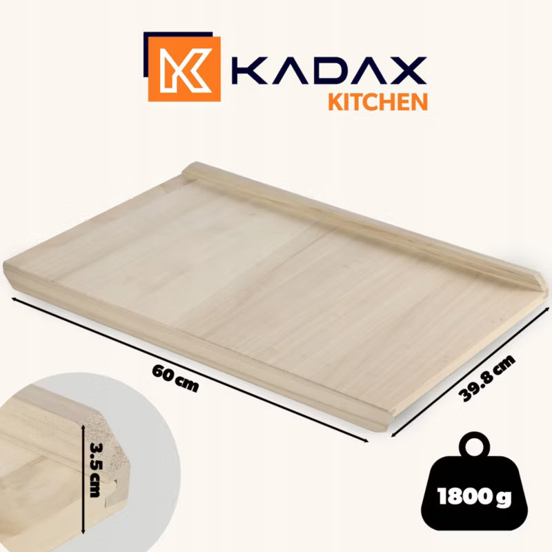 Bageplade Træ 60x40 cm Natur
