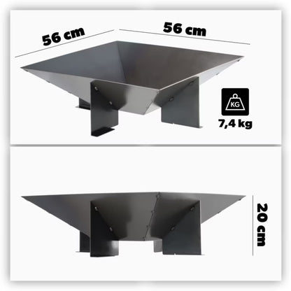 Bålfad 56 cm Stål