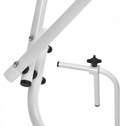 Balkonbord Sammenklappeligt 60x40 cm Hvid Metal