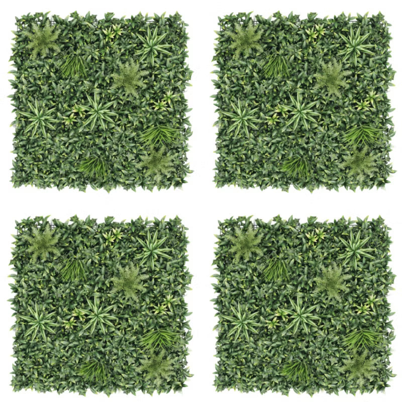 Balkonmåtte Plantemix 100x100 cm Grøn