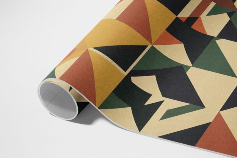 Vinyltæppe Geometrisk Abstrakt Retro 100x150 cm Flerfarvet | 4069491868595