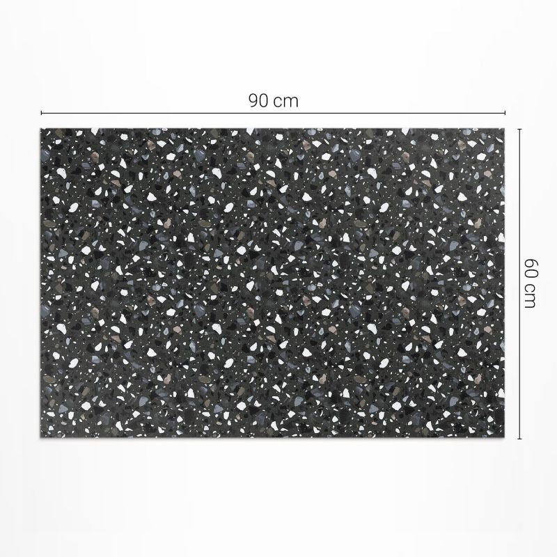Udendørs Vinyltæppe 60x90 cm Grå Sten