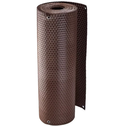 Balkonskjuler Poly Art Rattan 0,9x7 m Brun