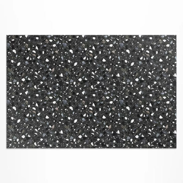 Balkontæppe Vinyl UV 100x150 cm Grå Stenlook 1 stk.