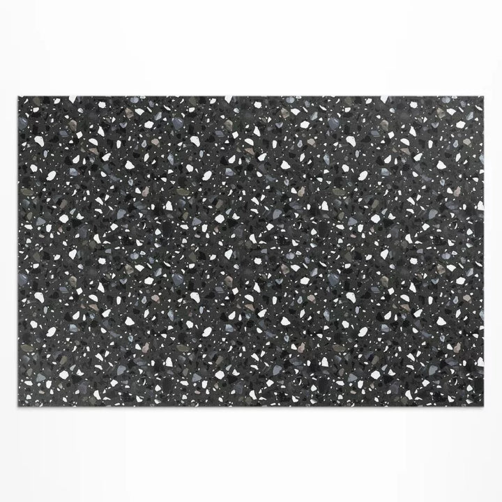 Balkontæppe Vinyl UV 100x150 cm Grå Stenlook 1 stk.