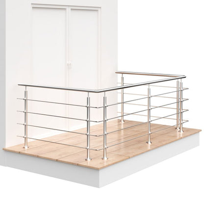 Altangelænder ATLANTA 4 m A-B-C Inox