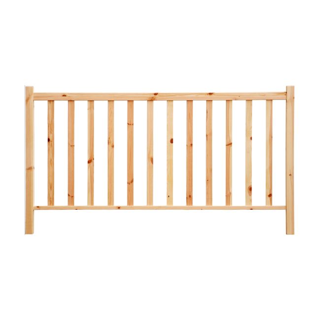 Fyrrebalustrade MP Max 200 cm Natur Træ