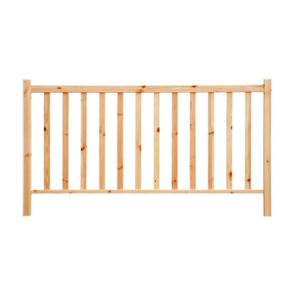 Fyrrebalustrade MP Max 200 cm Natur Træ