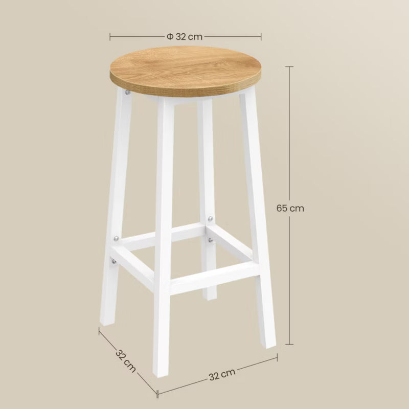 Barstol 32x65 cm Eg Hvid