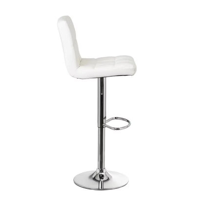 Barstol 43x44x113 cm Hvid Kunstlæder