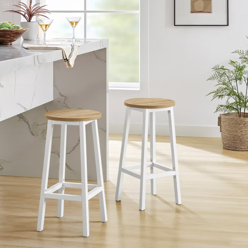 Barstol 65 cm Sonoma Eg Hvid Stål