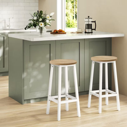 Barstol 65 cm Sonoma Eg Hvid Stål