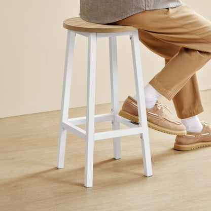 Barstol 65 cm Sonoma Eg Hvid Stål