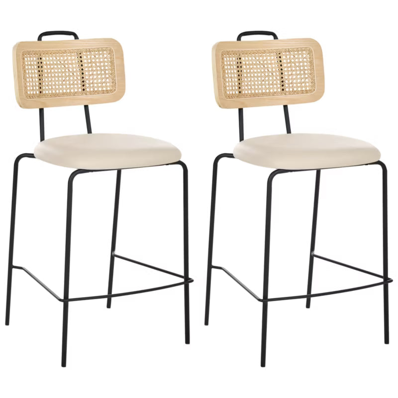 Barstol Adelanto Sæt af 2 Lys Beige