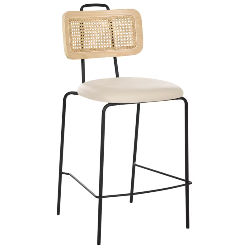 Barstol Adelanto Sæt af 2 Lys Beige