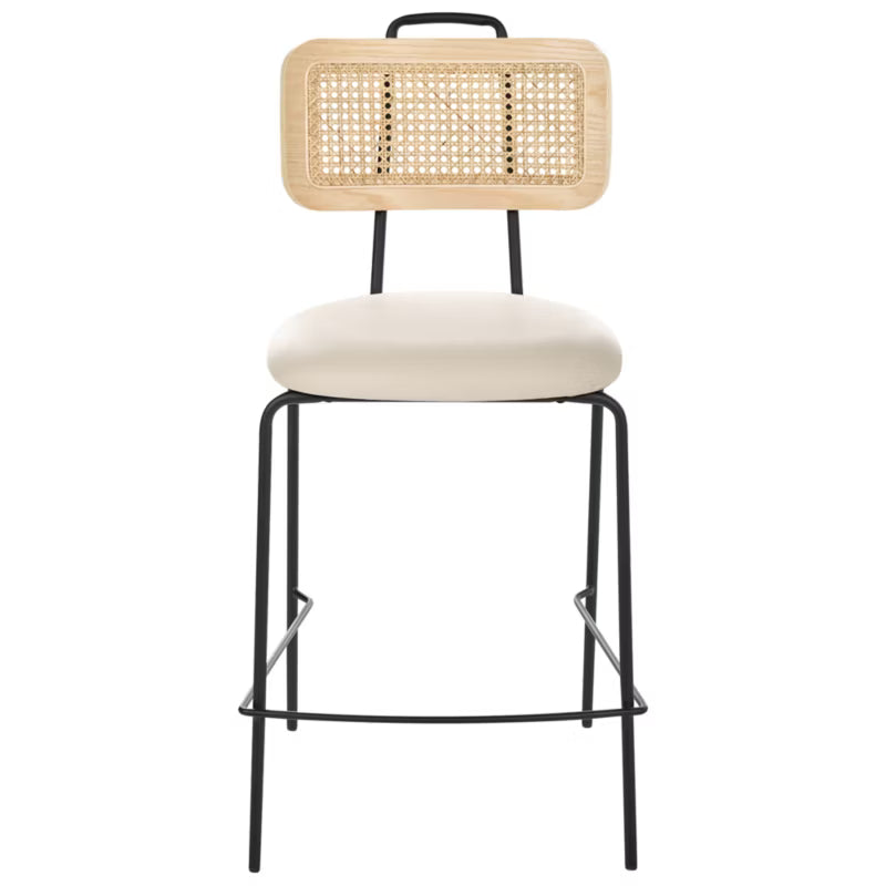 Barstol Adelanto Sæt af 2 Lys Beige